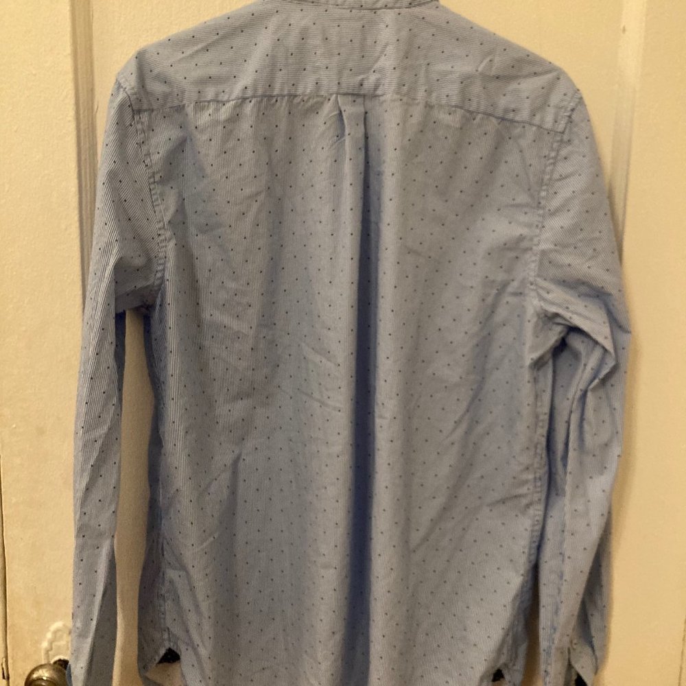 Denim & Flower Button Up Shirt